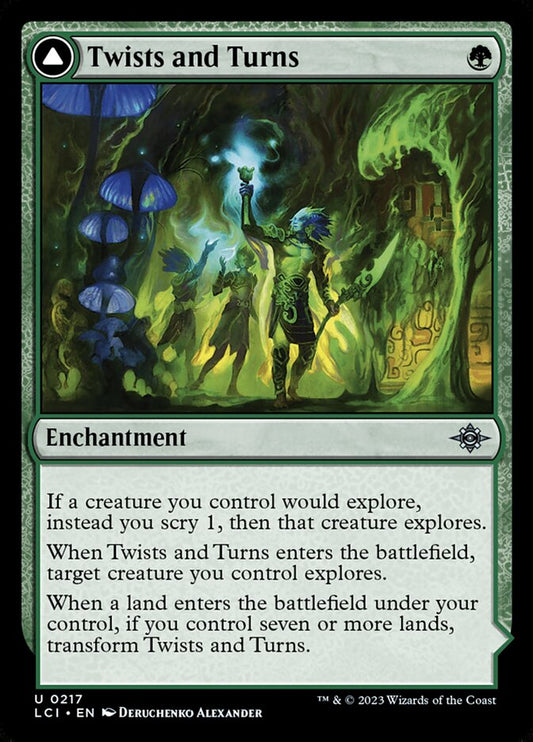 Twists and Turns // Mycoid Maze - (Foil): Lost Caverns of Ixalan