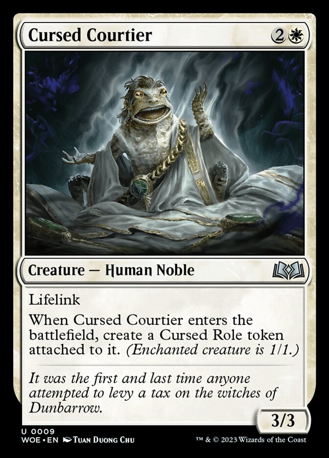 Cursed Courtier - (Foil): Wilds of Eldraine