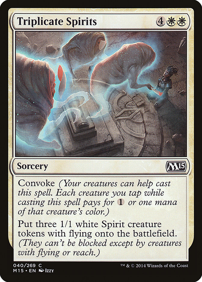 Triplicate Spirits - (Foil): Magic 2015