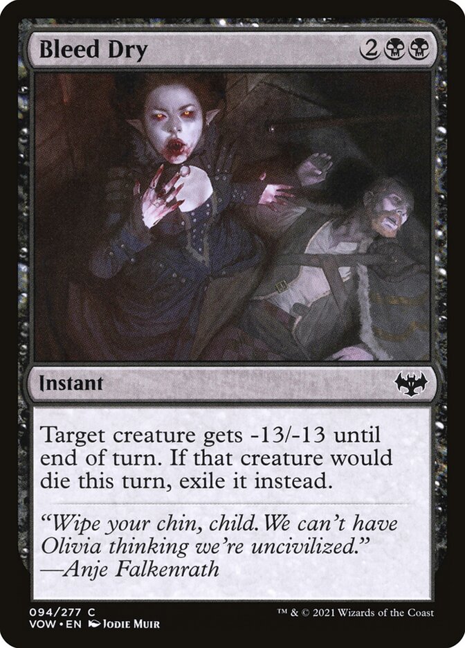 Bleed Dry - (Foil): Innistrad: Crimson Vow