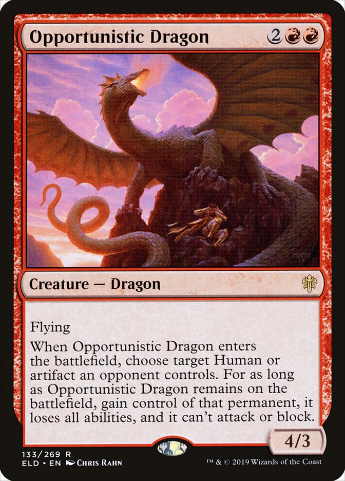 Opportunistic Dragon: Throne of Eldraine