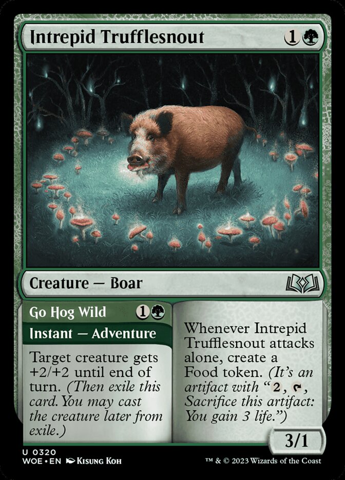 Intrepid Trufflesnout // Go Hog Wild: Wilds of Eldraine