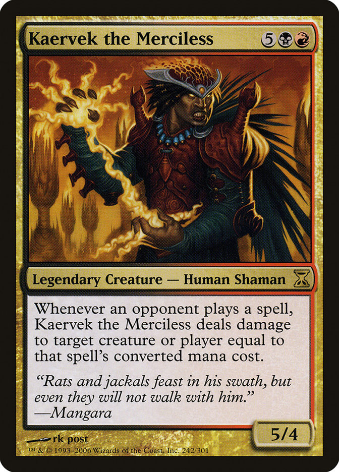 Kaervek the Merciless - (Foil): Time Spiral