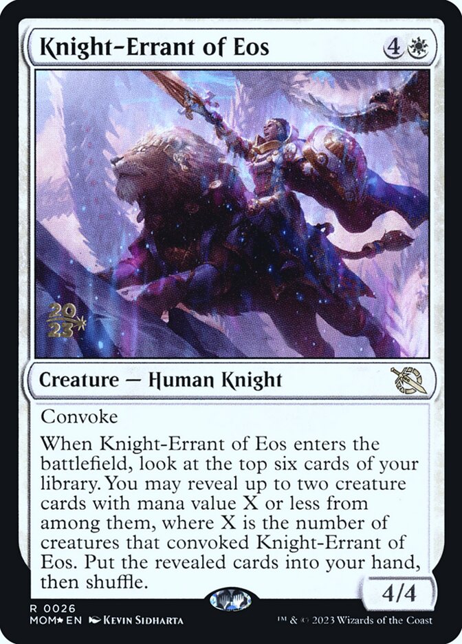 Knight-Errant of Eos - (Foil): March of the Machine Promos