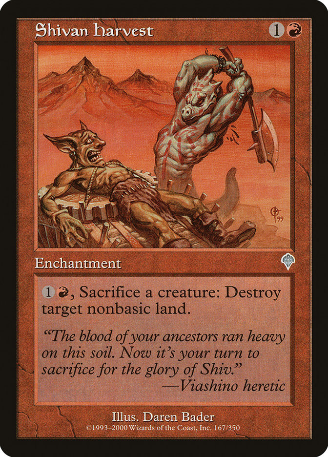 Shivan Harvest - (Foil): Invasion