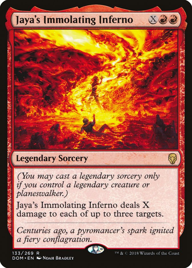 Jaya's Immolating Inferno - (Foil): Dominaria
