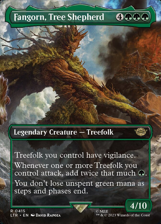 Fangorn, Tree Shepherd (Borderless) - (Foil): The Lord of the Rings: Tales of Middle-earth