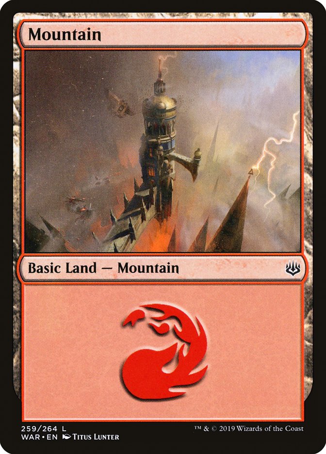 Mountain (#259) - (Foil): War of the Spark