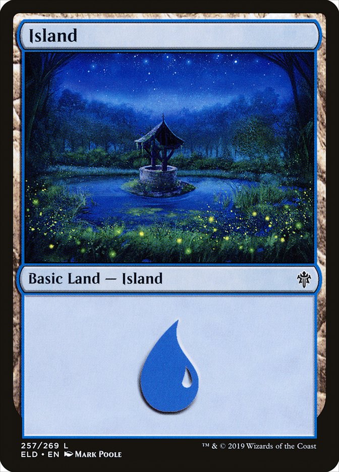 Island (#257) - (Foil): Throne of Eldraine