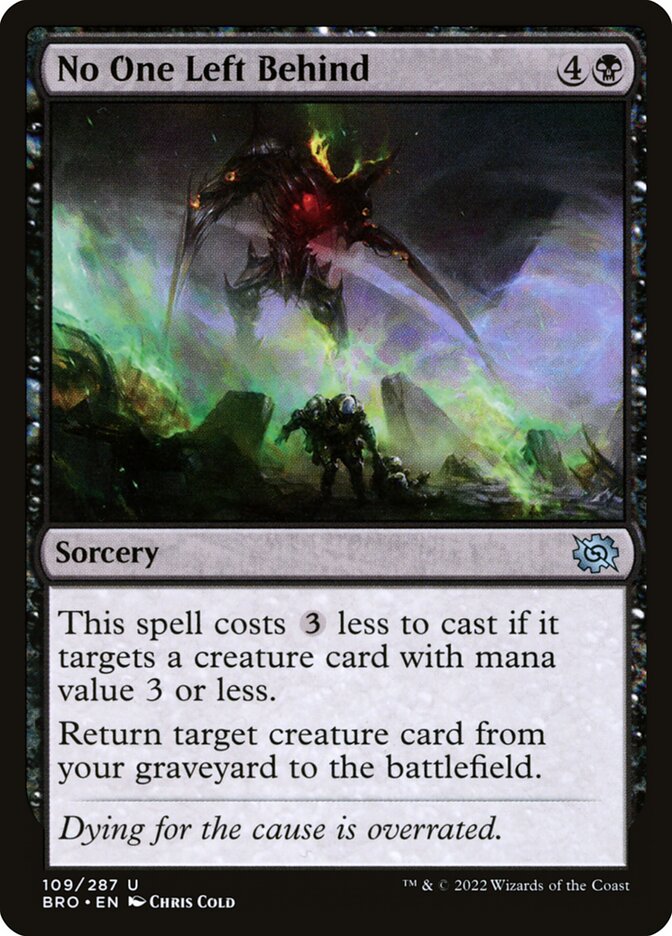 No One Left Behind - (Foil): The Brothers' War