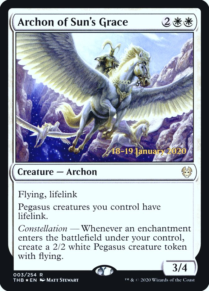 Archon of Sun's Grace - (Foil): Theros Beyond Death Promos