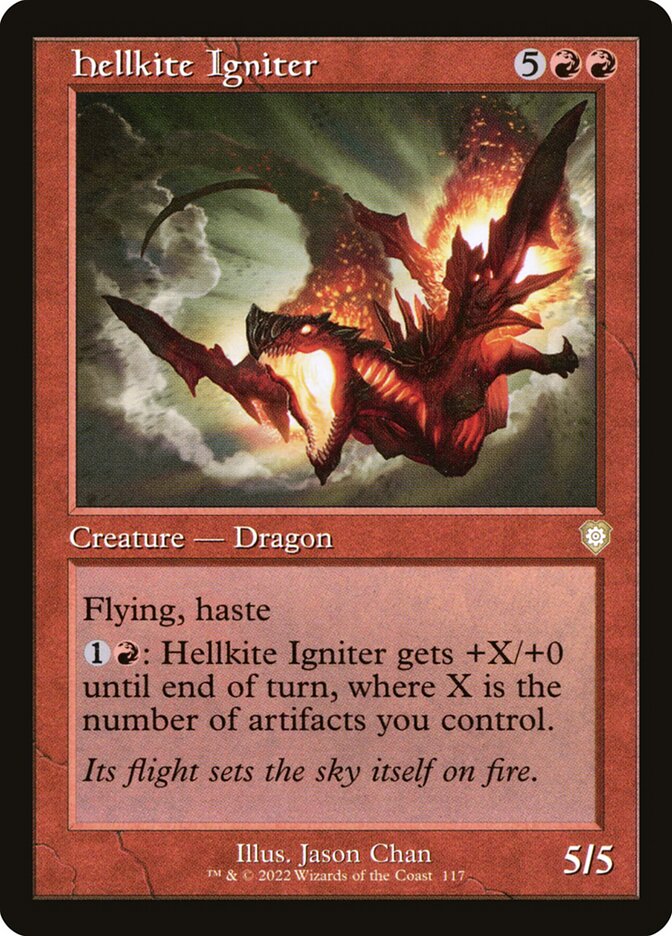Hellkite Igniter (Retro Frame): The Brothers' War Commander