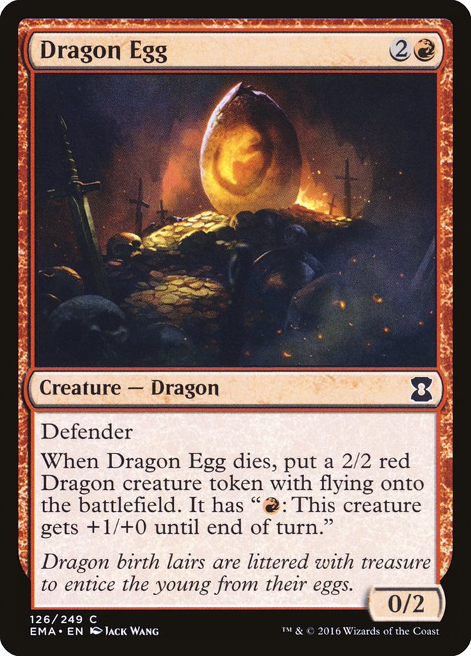Dragon Egg - (Foil): Eternal Masters