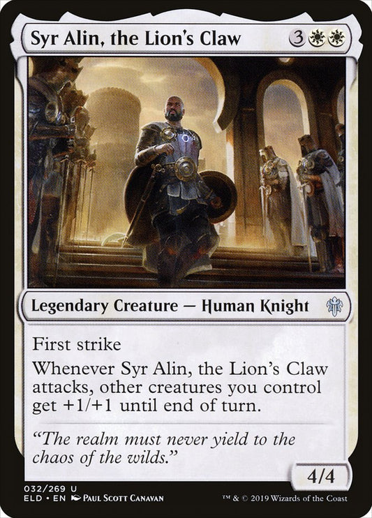 Syr Alin, the Lion's Claw: Throne of Eldraine