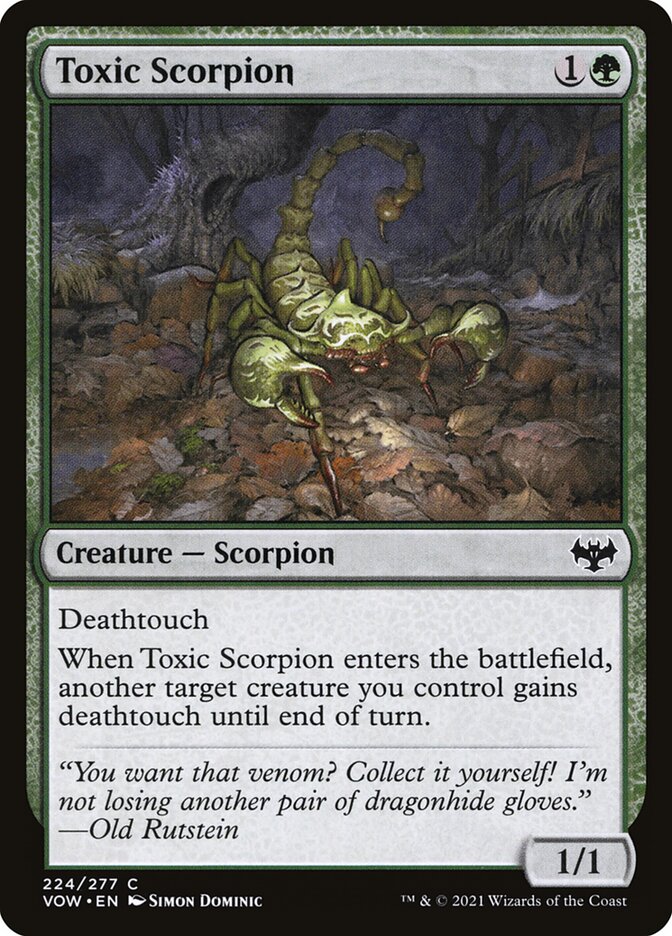 Toxic Scorpion - (Foil): Innistrad: Crimson Vow