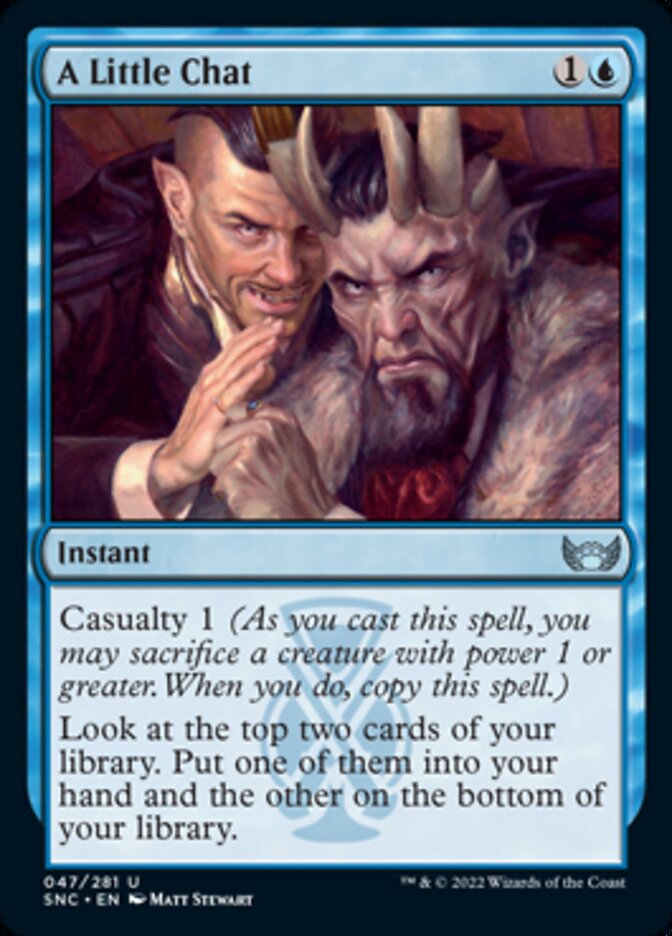 A Little Chat - (Foil): Streets of New Capenna