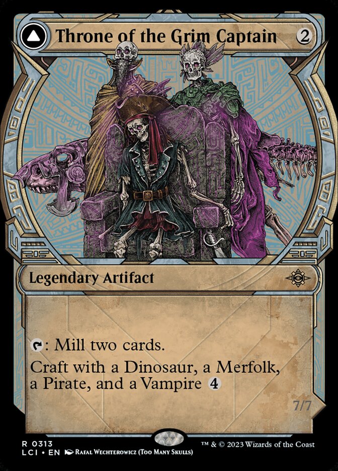 Throne of the Grim Captain // The Grim Captain (Showcase): Lost Caverns of Ixalan