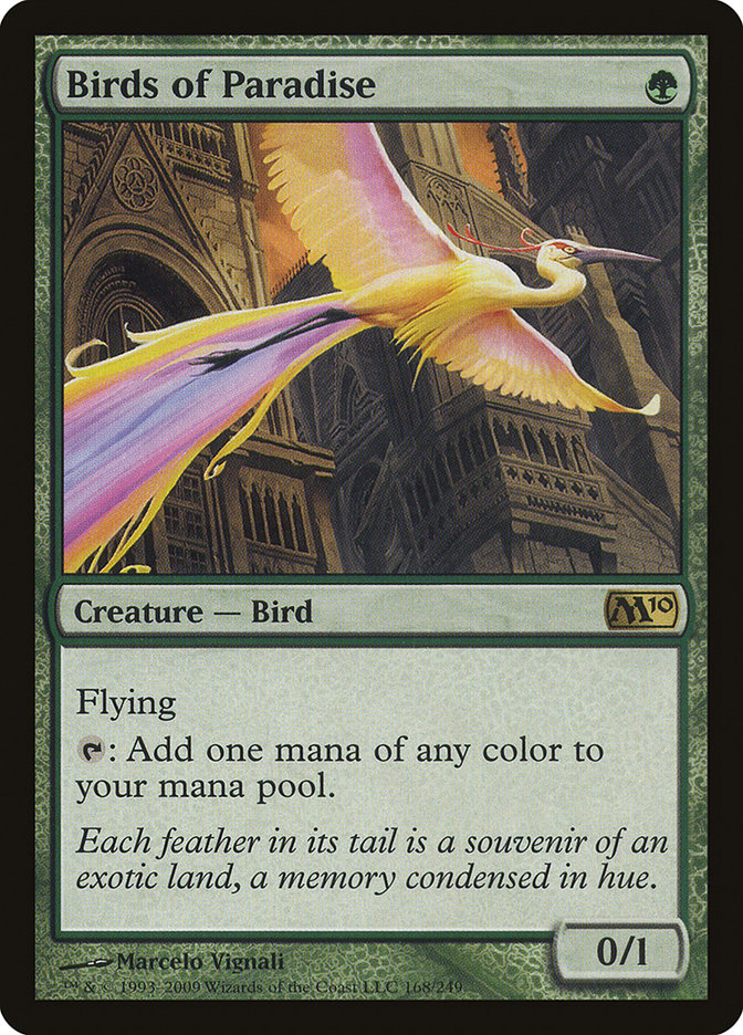 Birds of Paradise - (Foil): Magic 2010