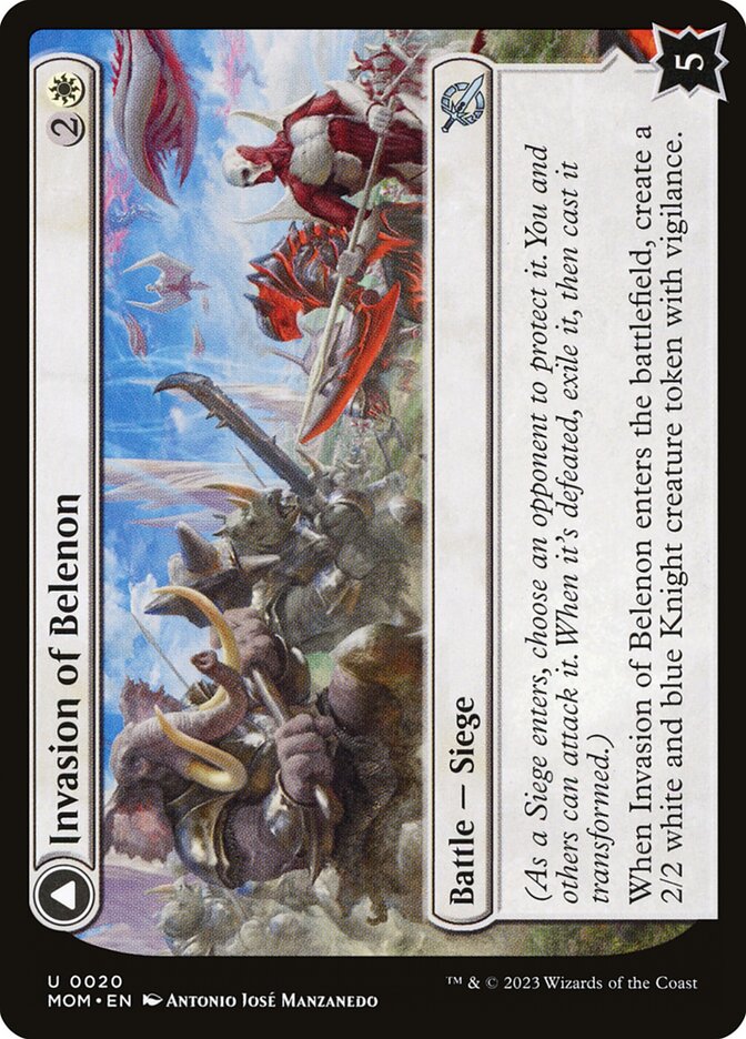 Invasion of Belenon // Belenon War Anthem - (Foil): March of the Machine