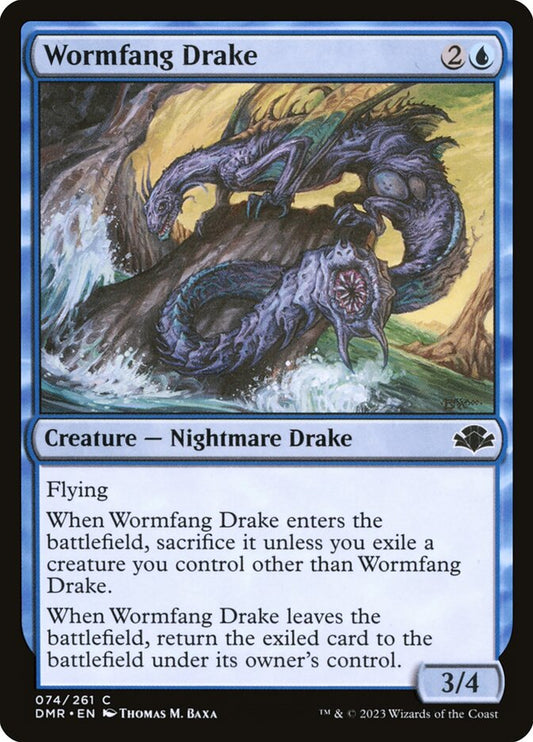 Wormfang Drake - (Foil): Dominaria Remastered