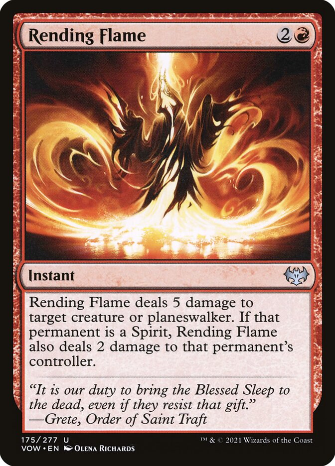 Rending Flame - (Foil): Innistrad: Crimson Vow