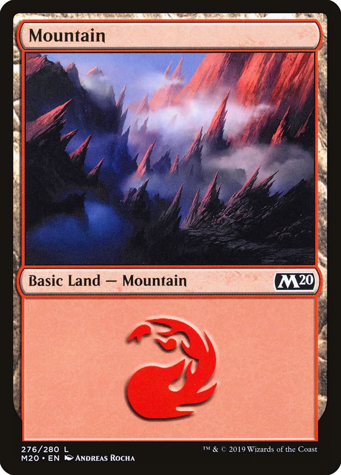 Mountain (#276) - (Foil): Core Set 2020