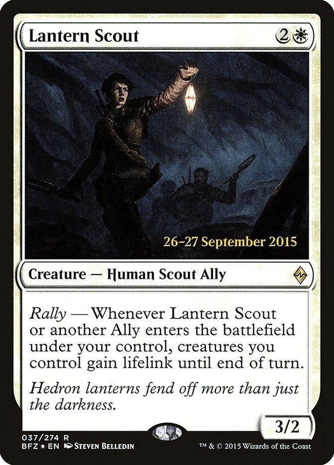 Lantern Scout (Prerelease) (Battle for Zendikar) - (Foil): Battle for Zendikar Promos