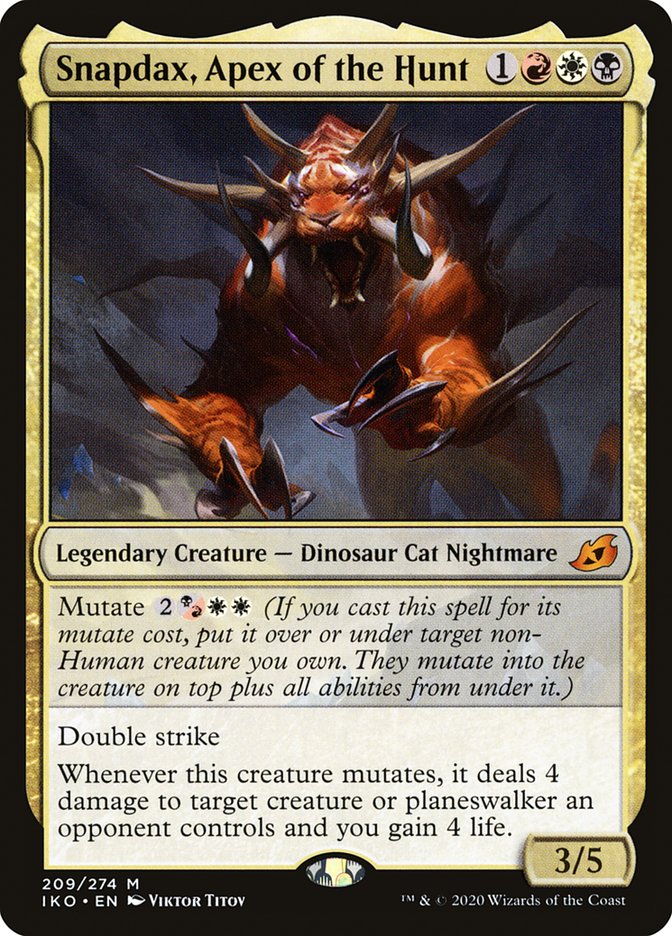 Snapdax, Apex of the Hunt - (Foil): Ikoria: Lair of Behemoths