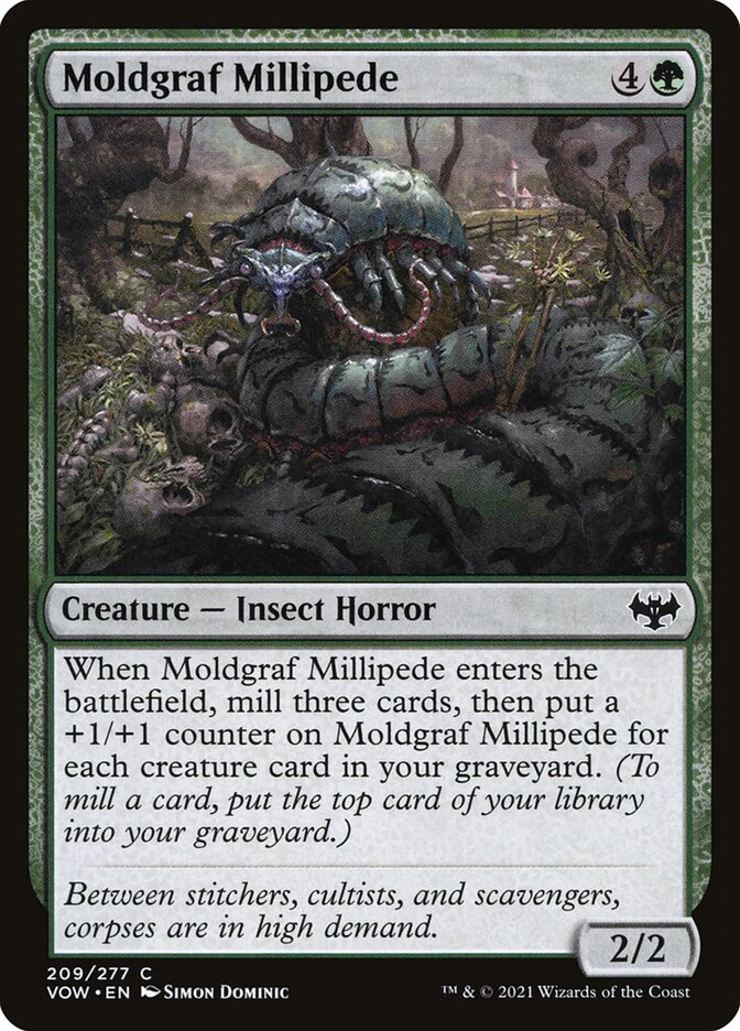 Moldgraf Millipede - (Foil): Innistrad: Crimson Vow