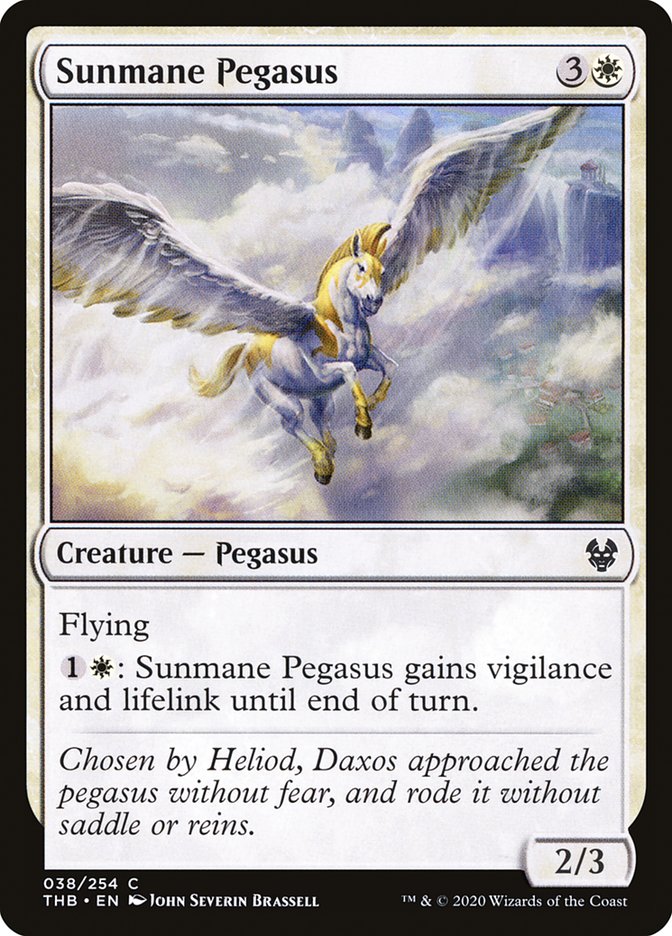 Sunmane Pegasus - (Foil): Theros Beyond Death