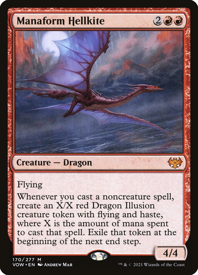 Manaform Hellkite - (Foil): Innistrad: Crimson Vow