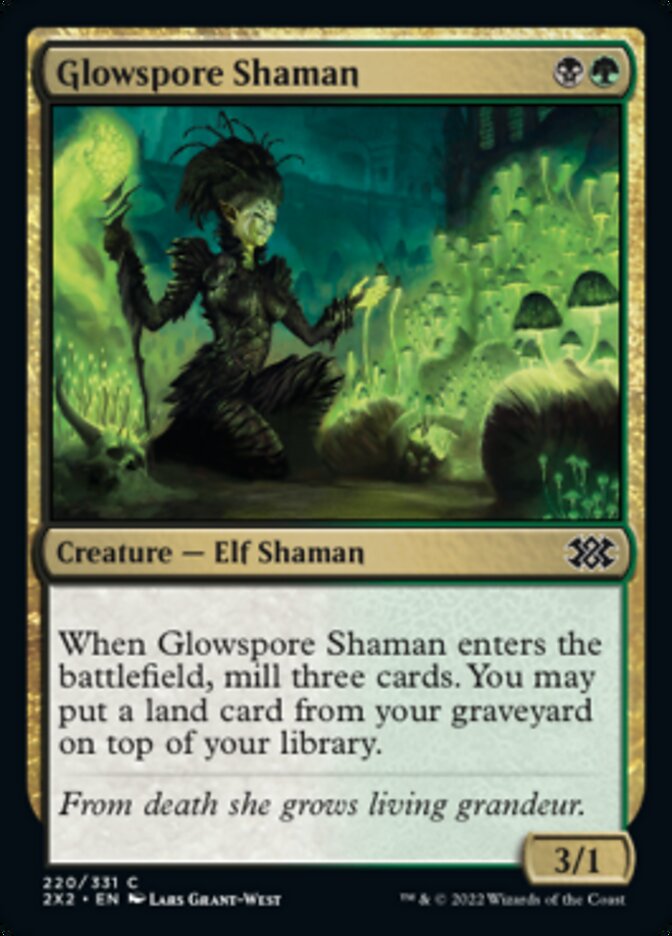 Glowspore Shaman - (Foil): Double Masters 2022