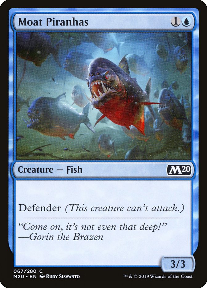 Moat Piranhas - (Foil): Core Set 2020