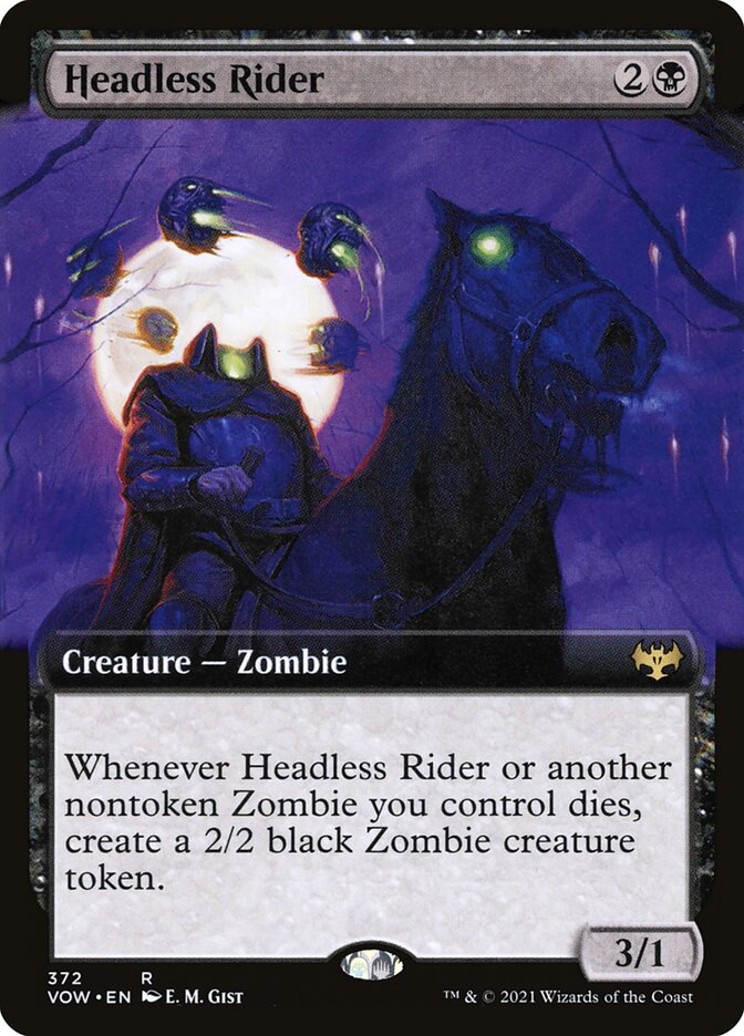Headless Rider (Extended Art): Innistrad: Crimson Vow