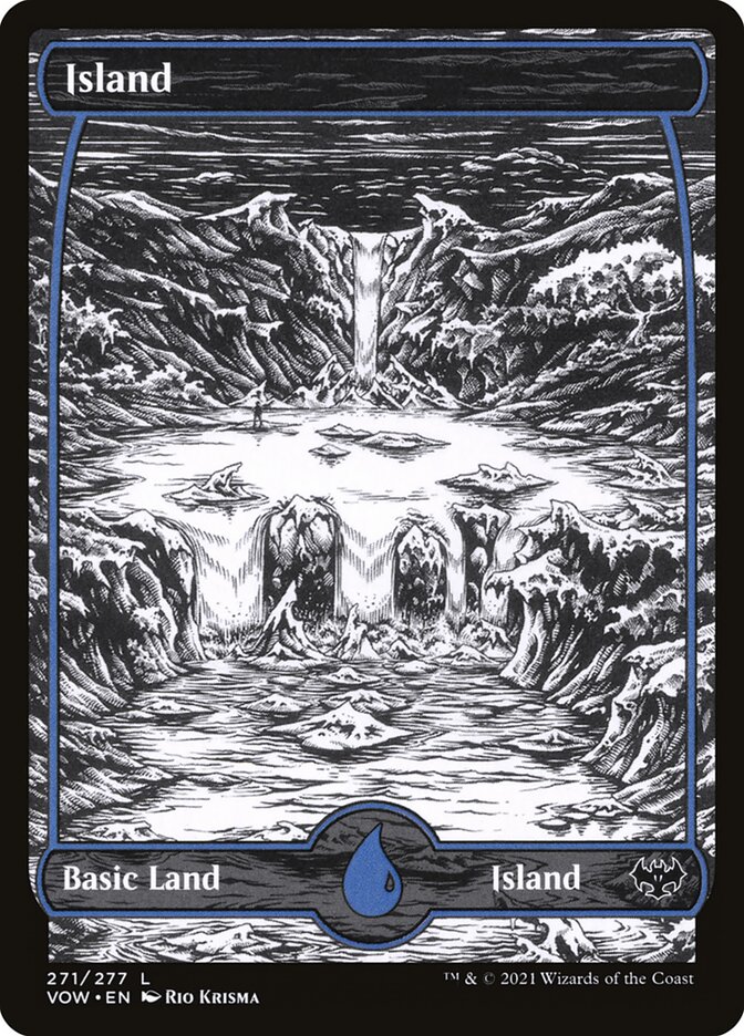 Island (#271) (Full Art) - (Foil): Innistrad: Crimson Vow