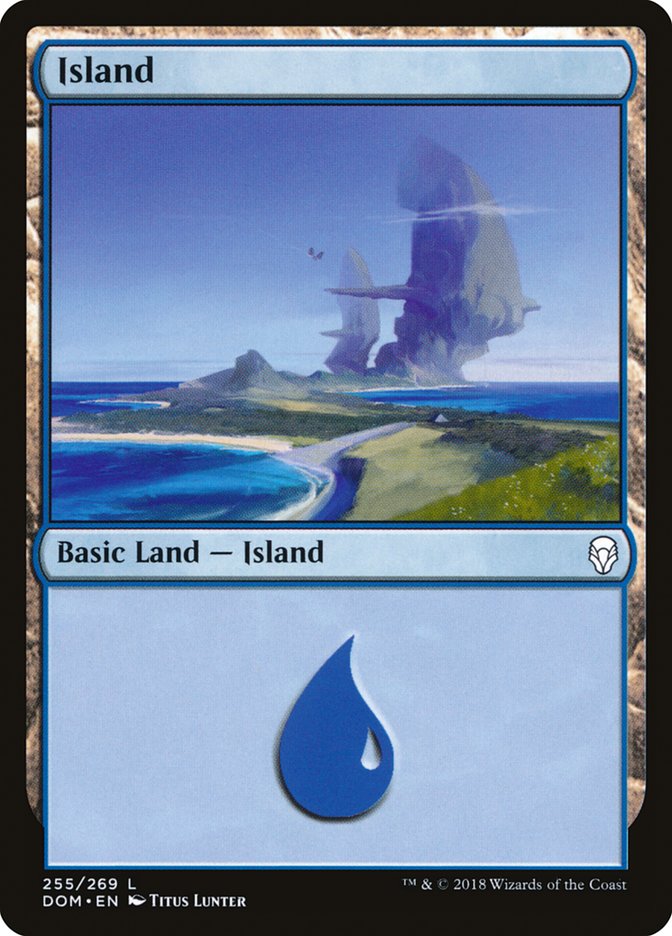 Island (#255) - (Foil): Dominaria