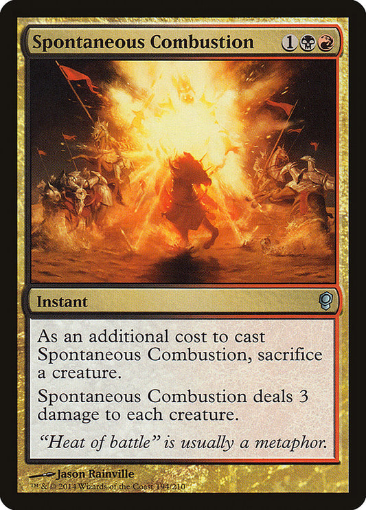Spontaneous Combustion: Conspiracy