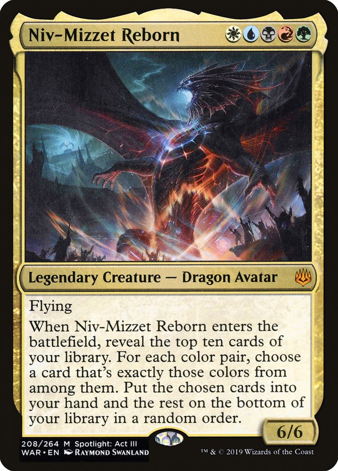 Niv-Mizzet Reborn - (Foil): War of the Spark