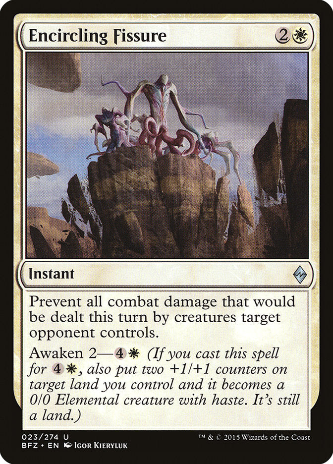 Encircling Fissure - (Foil): Battle for Zendikar