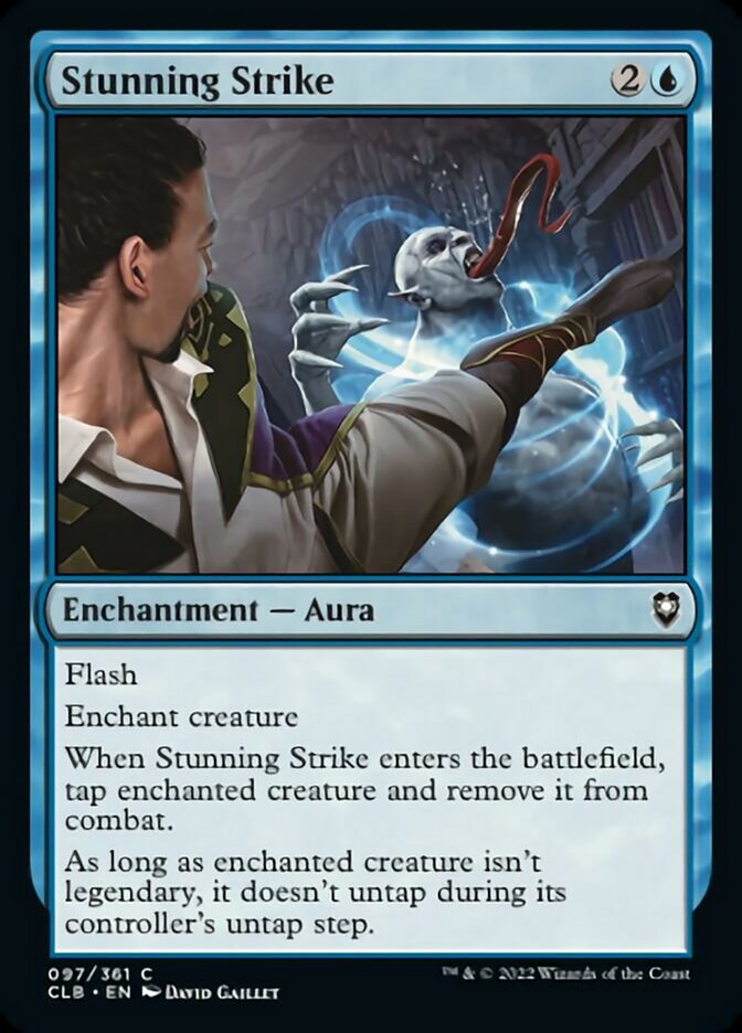 Stunning Strike - (Foil): Commander Legends: Battle for Baldur's Gate