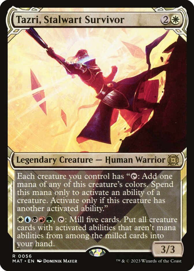 Tazri, Stalwart Survivor (Showcase) - (Foil): March of the Machine: The Aftermath