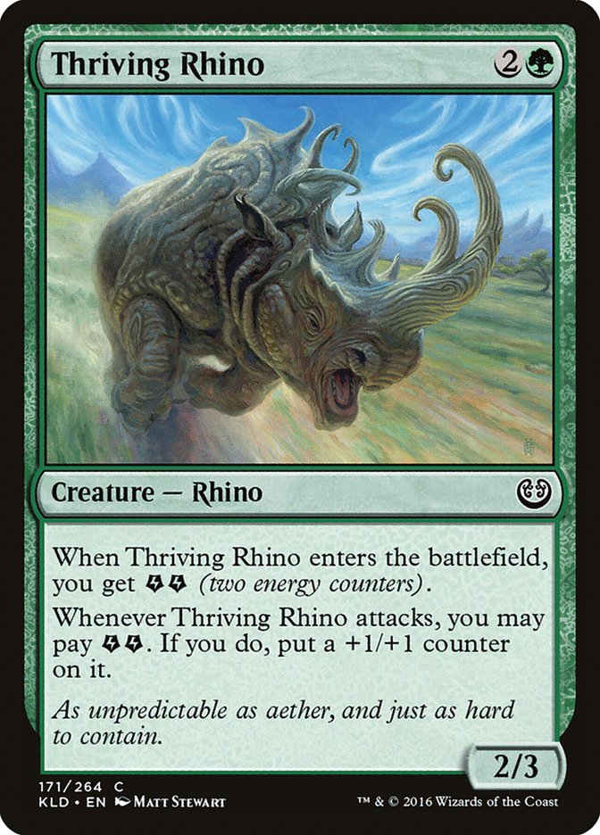 Thriving Rhino - (Foil): Kaladesh