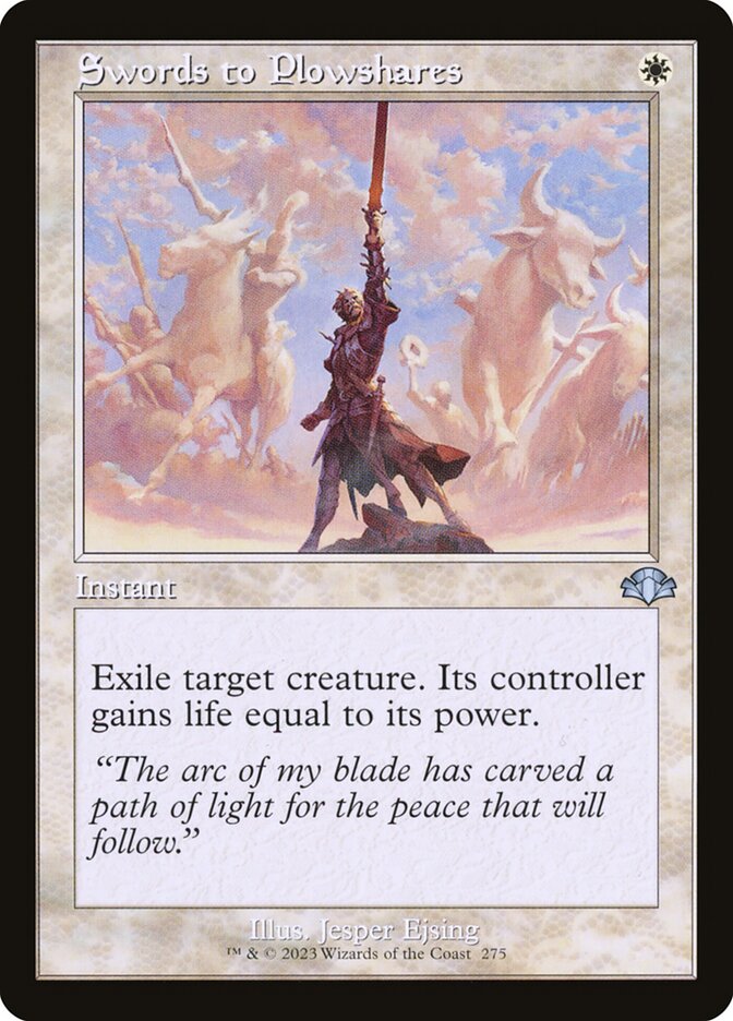 Swords to Plowshares (Retro Frame): Dominaria Remastered
