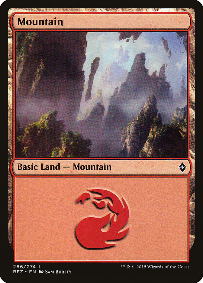 Mountain - (Foil): Battle for Zendikar
