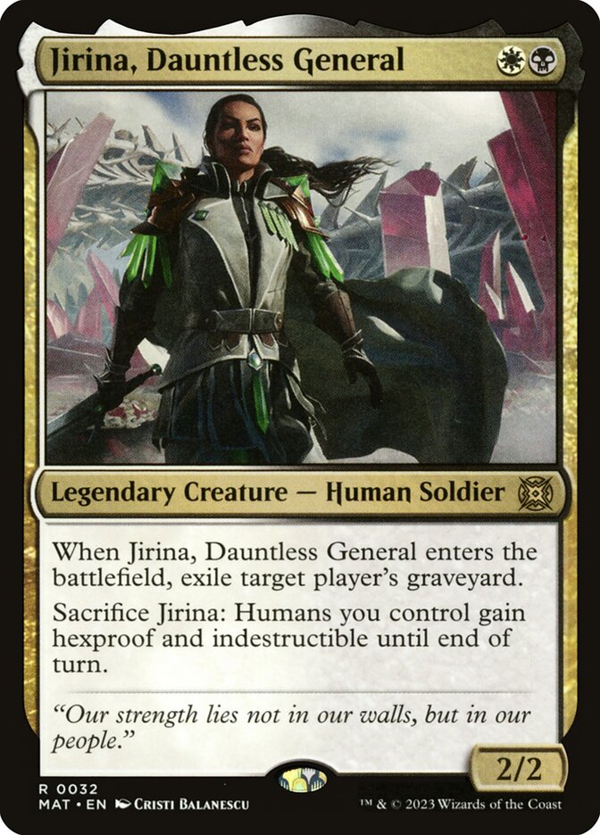 Jirina, Dauntless General - (Foil): March of the Machine: The Aftermath