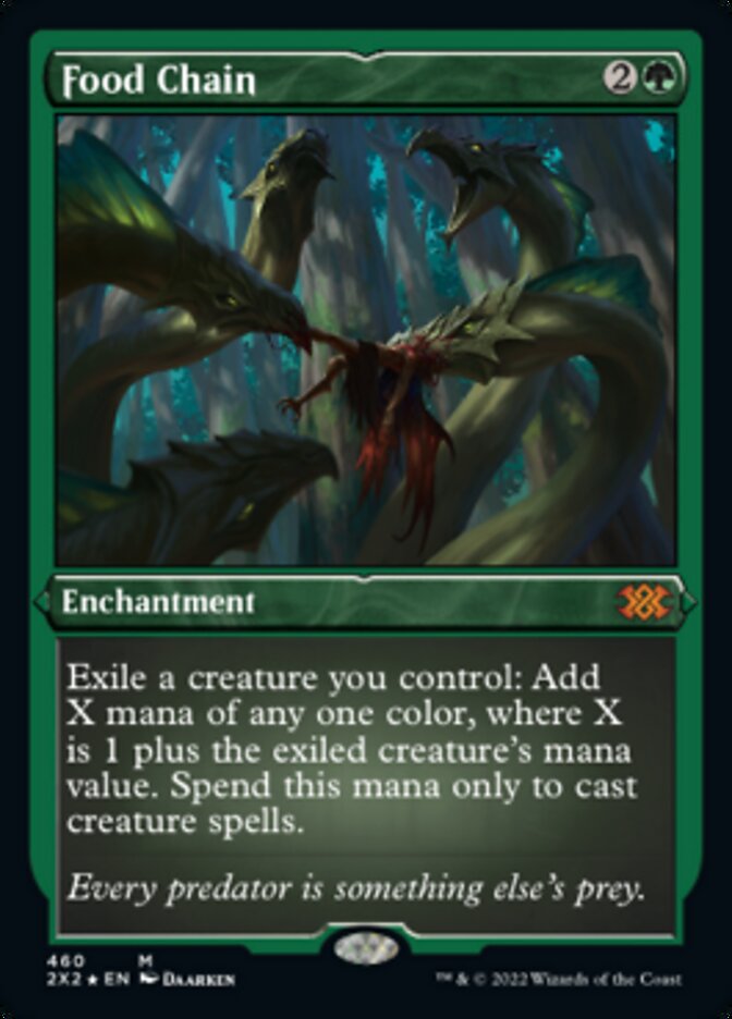 Food Chain (Foil Etched) - (Foil): Double Masters 2022