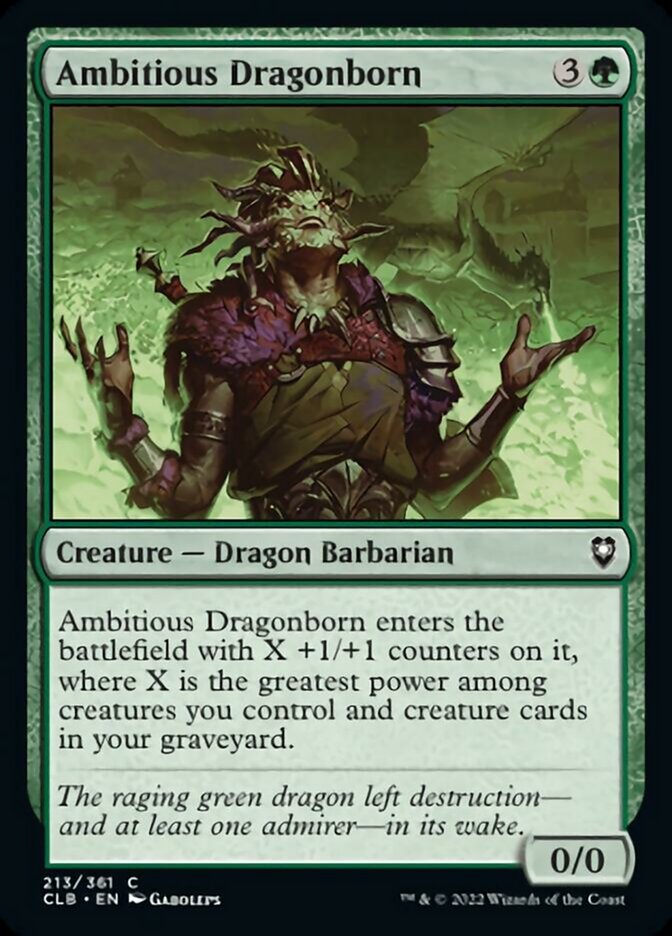 Ambitious Dragonborn - (Foil): Commander Legends: Battle for Baldur's Gate