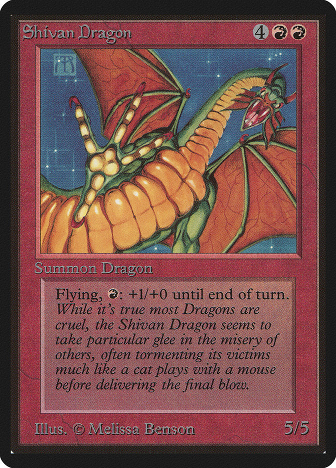 Shivan Dragon: Limited Edition Beta
