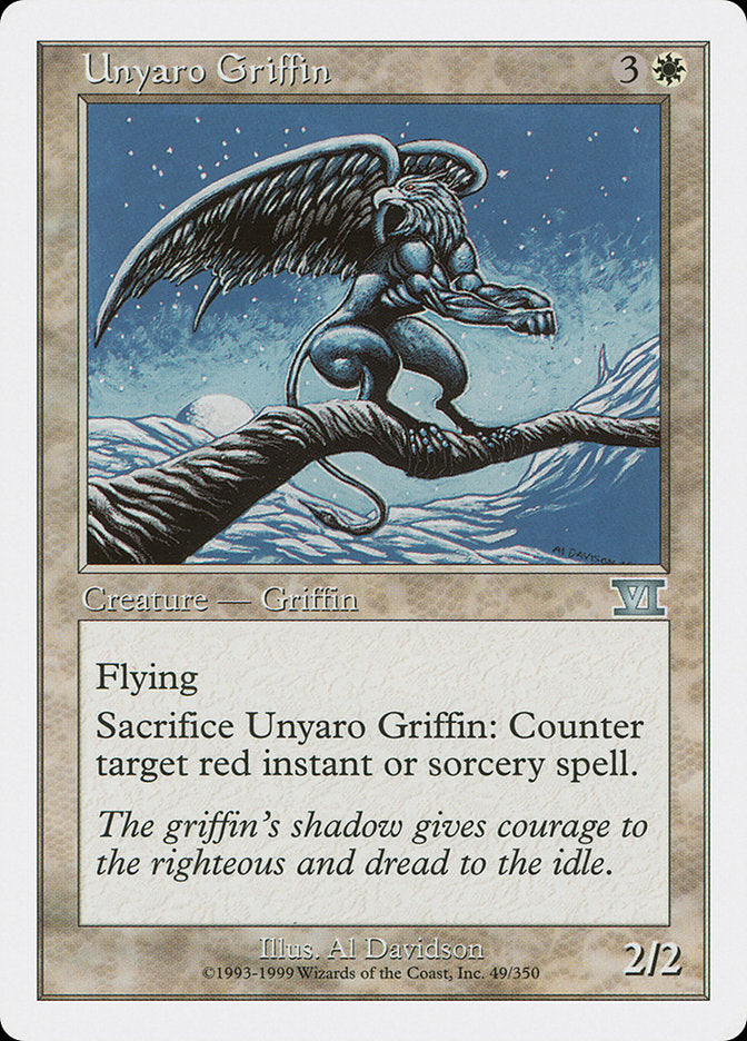 Unyaro Griffin: Classic Sixth Edition