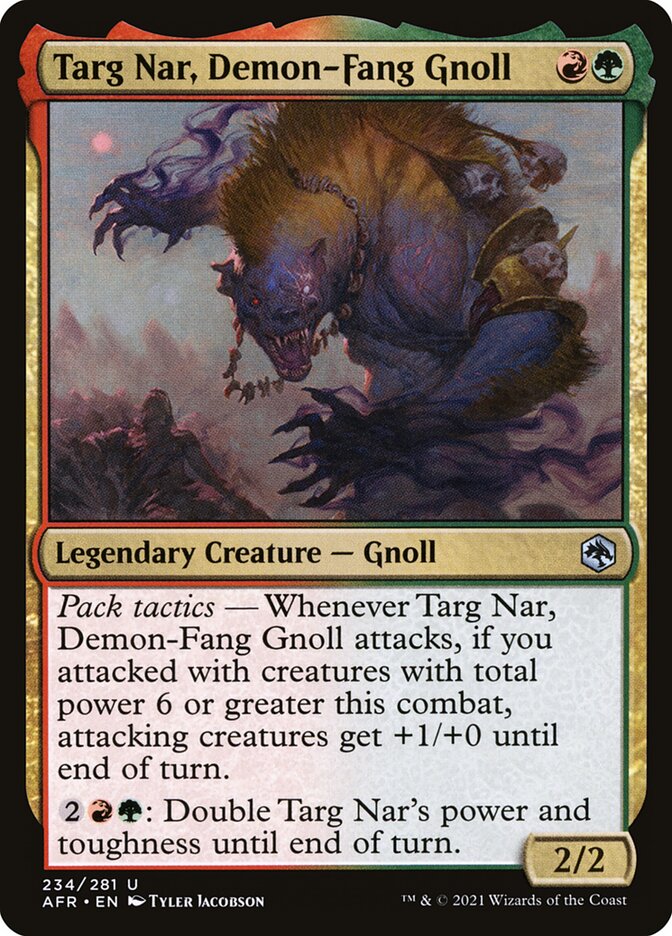 Targ Nar, Demon-Fang Gnoll - (Foil): Adventures in the Forgotten Realms
